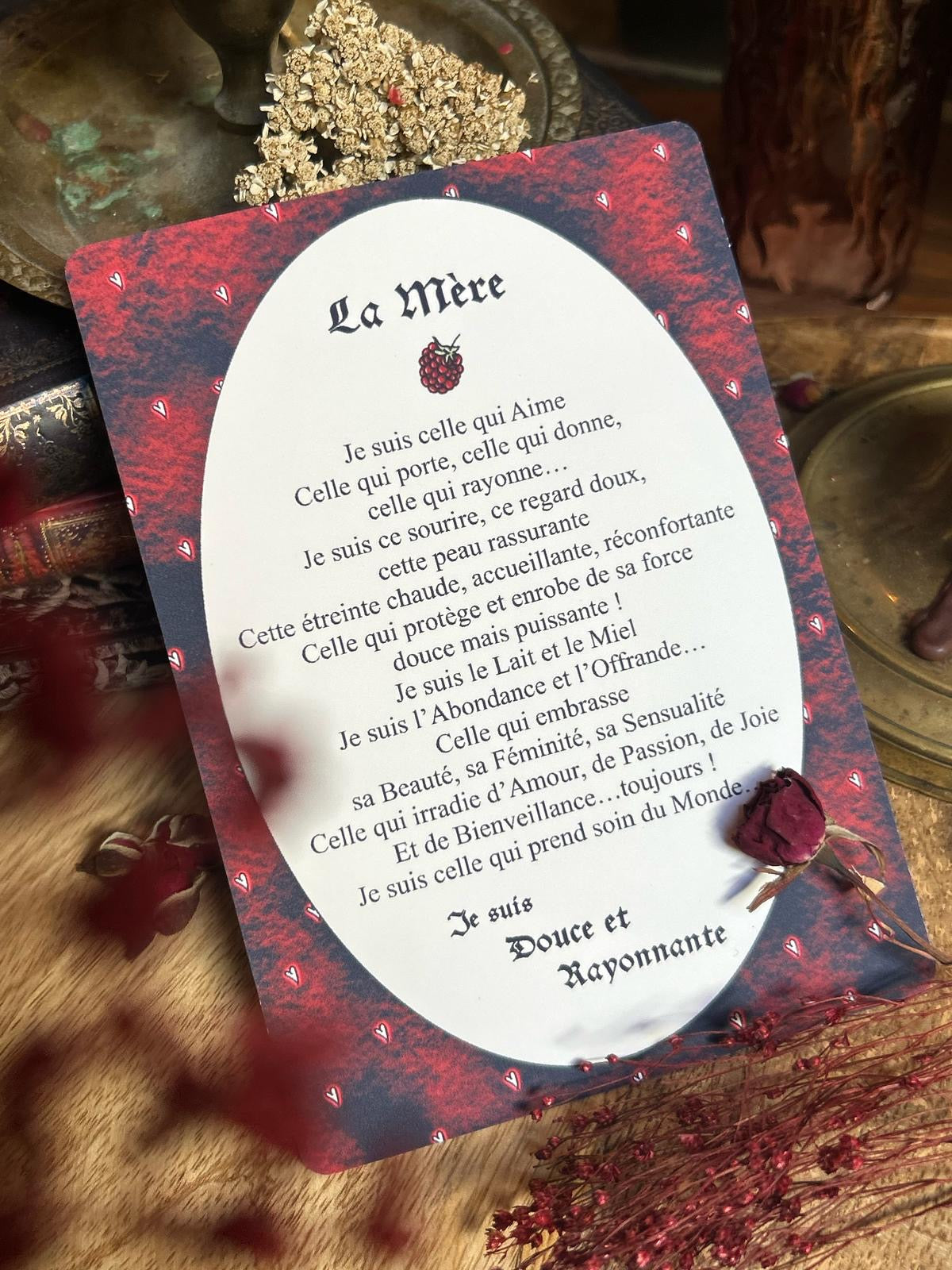 Carte « La Mère » + sticker mantra