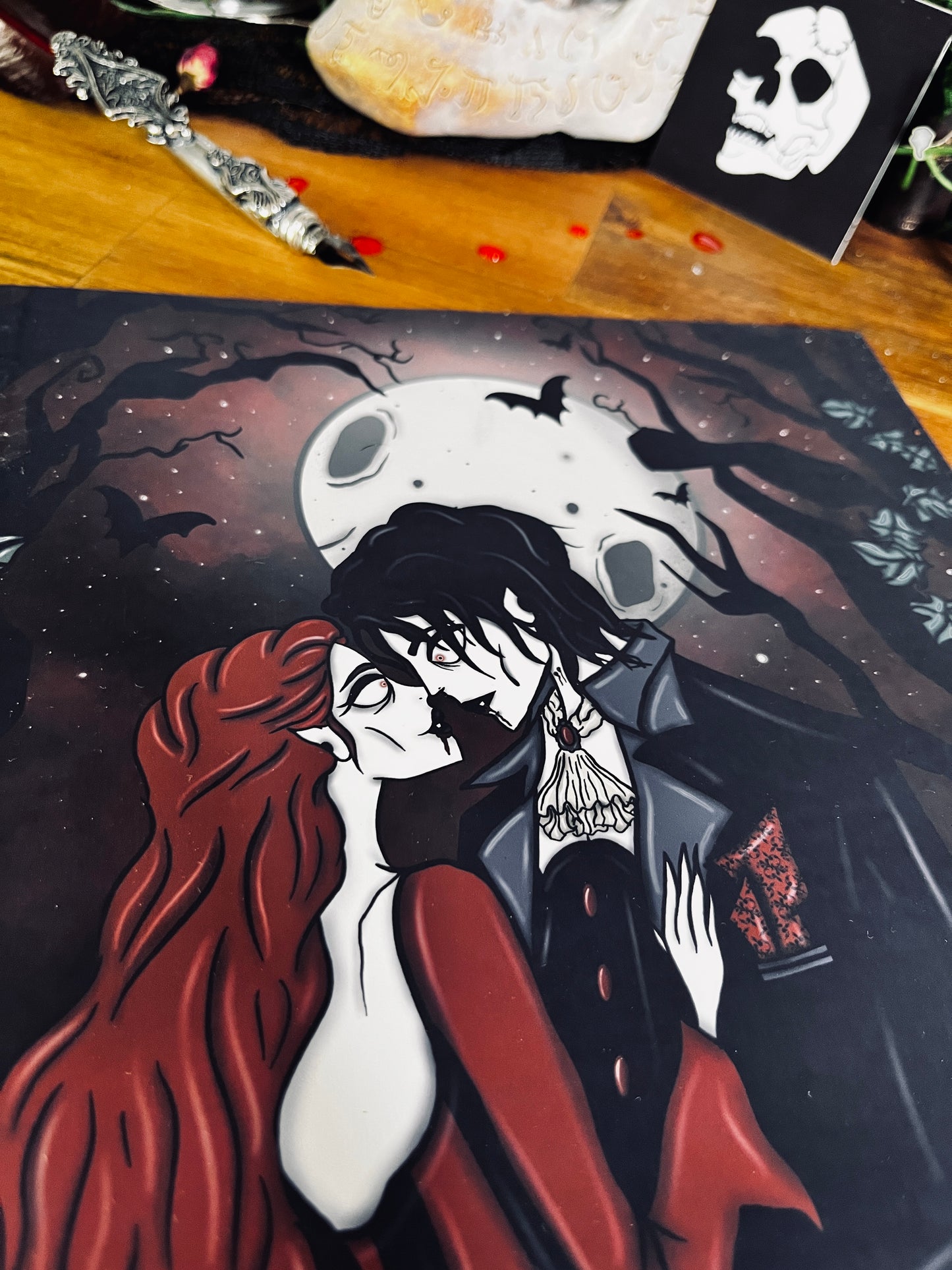 Illustration « L’Etreinte du vampire »