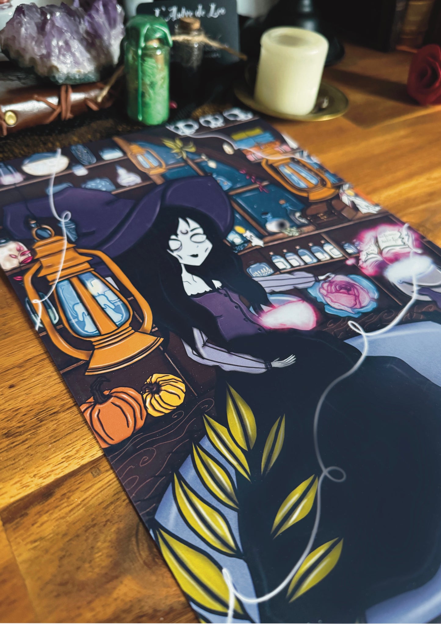 Illustration « Petite sorcière et son chatpeau »