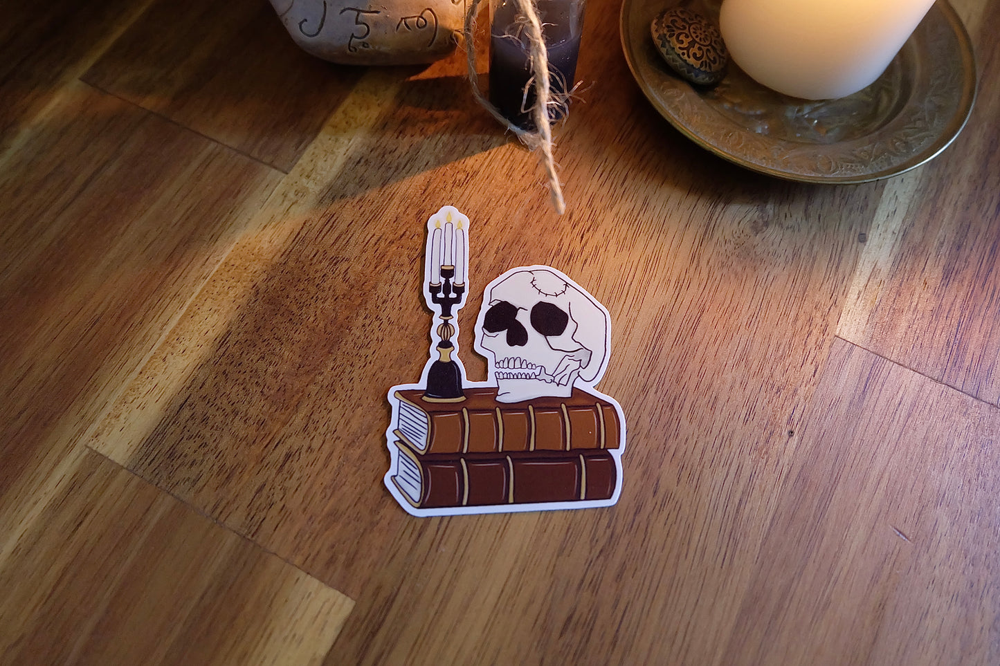 Sticker « Crâne à la chandelle »