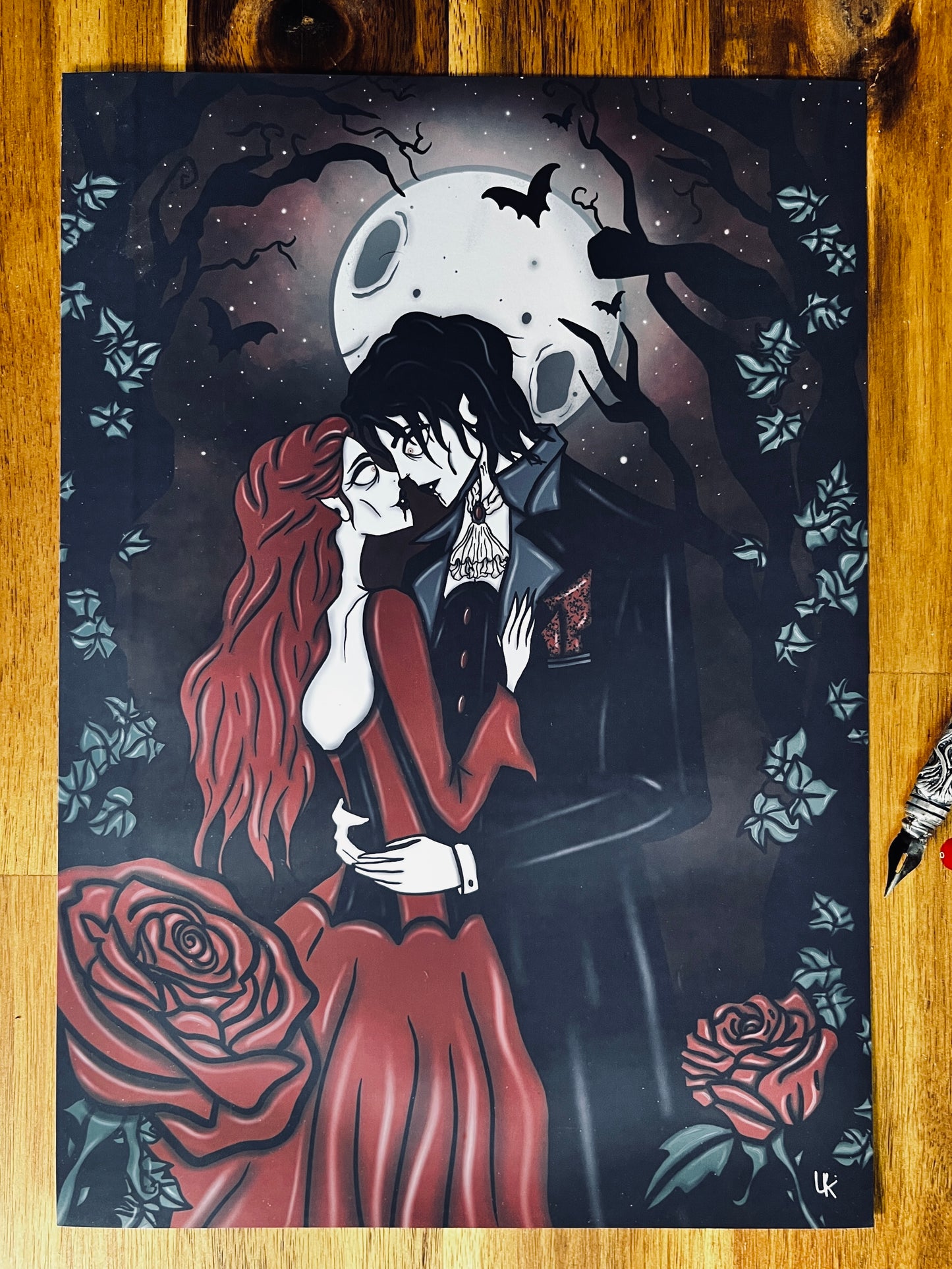 Illustration « L’Etreinte du vampire »