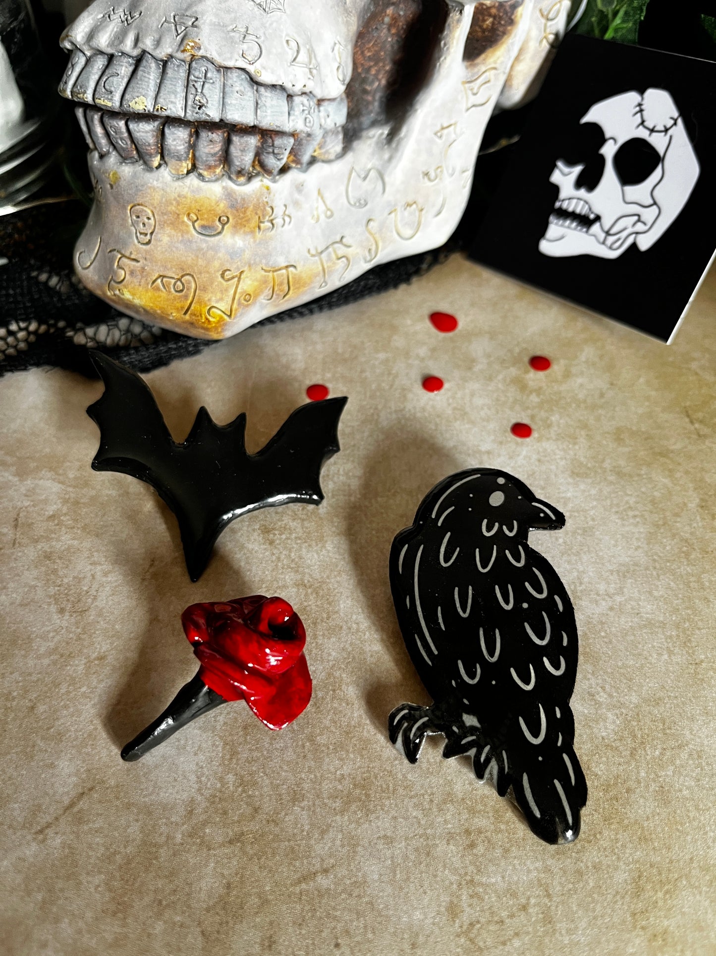Broche chauve-souris « Melancolia »