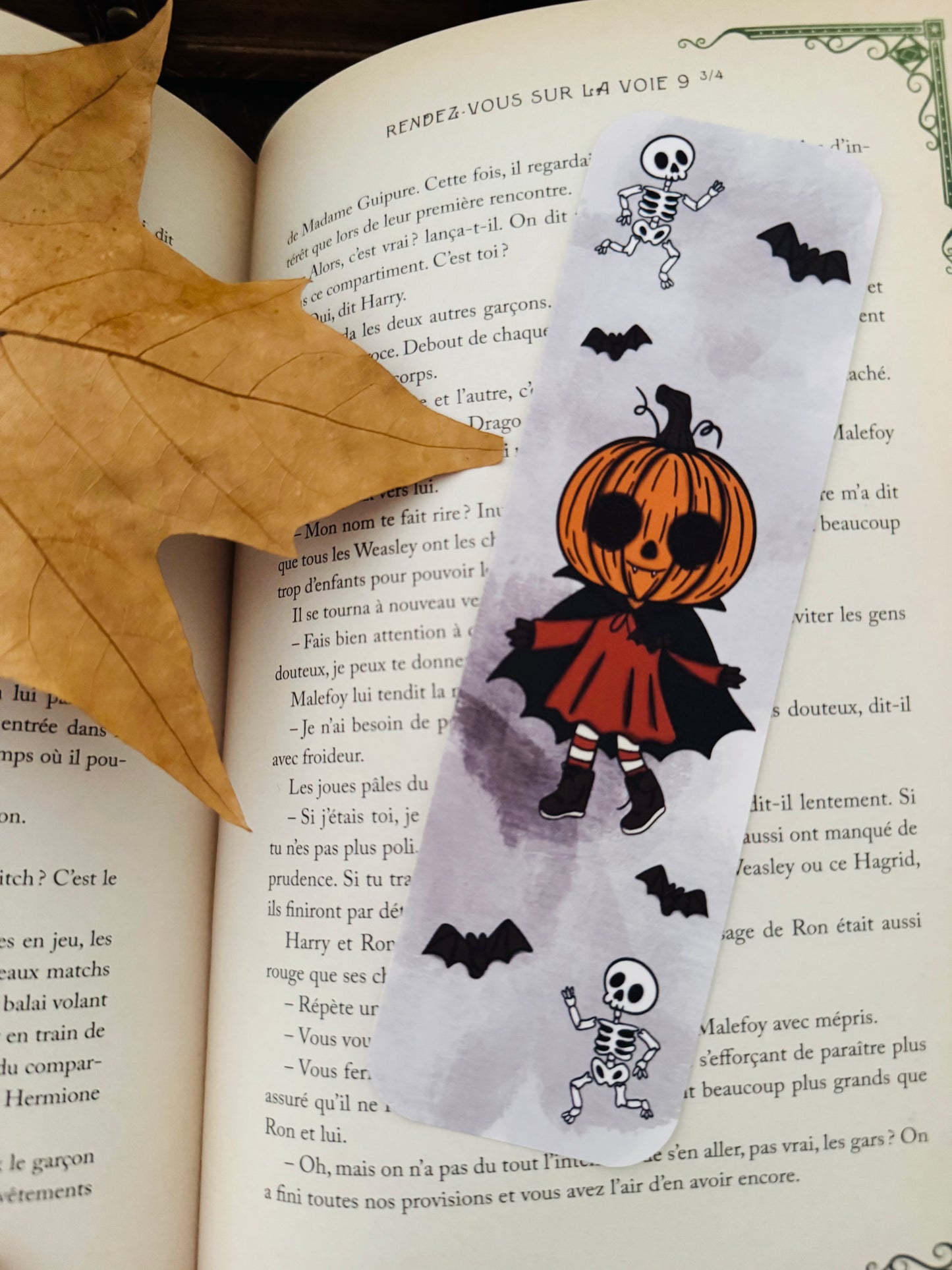 Marque-page "Citrouille d'Halloween"
