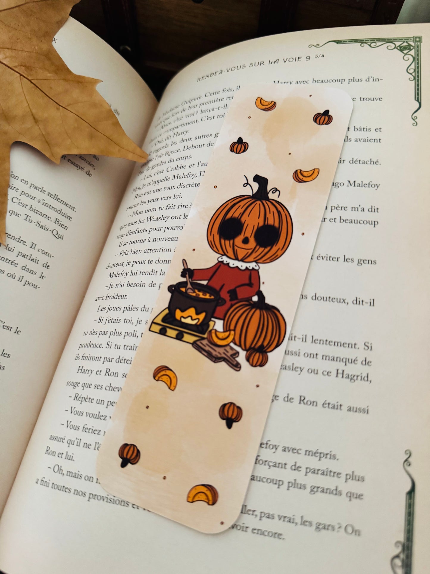 Marque-page "Soupe à la citrouille"