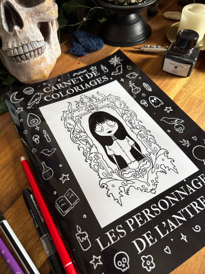 Carnet de coloriages - Les personnages de l’Antre