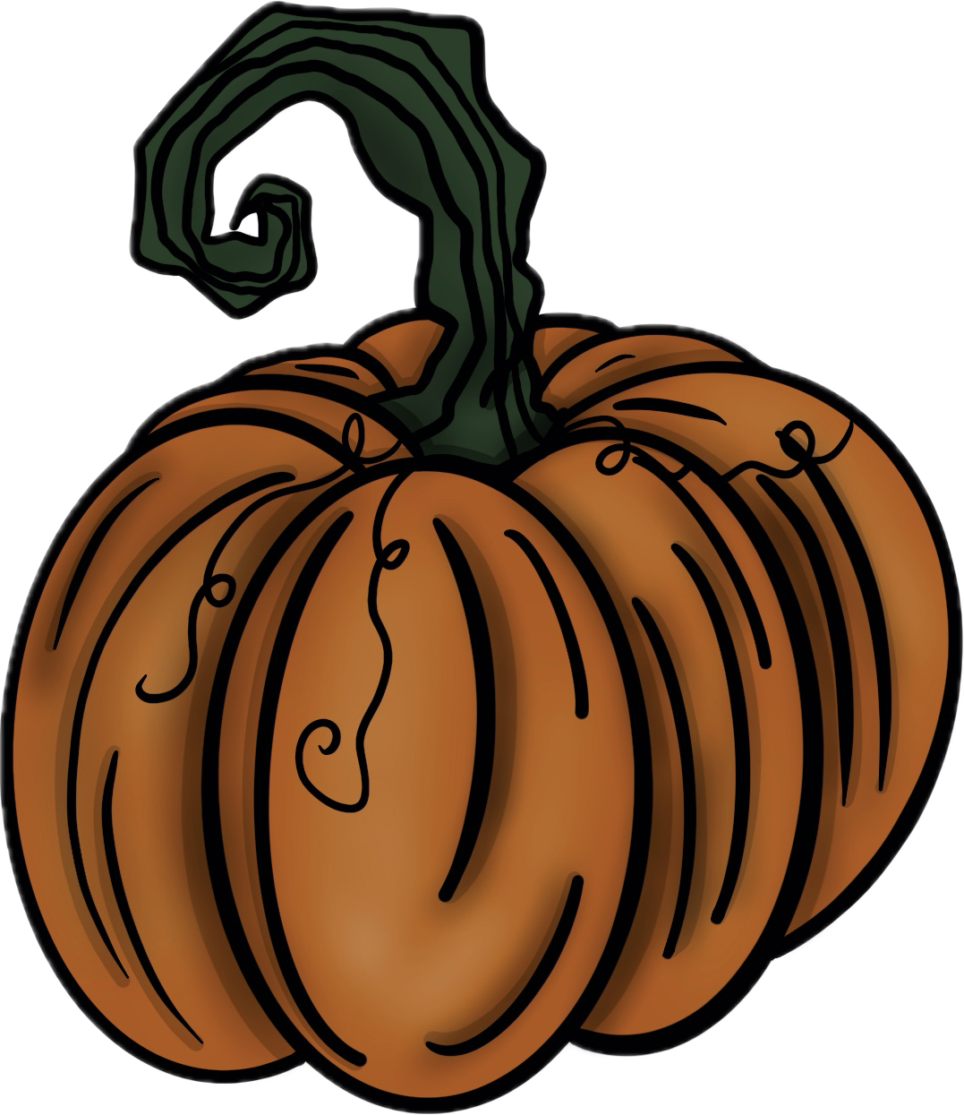 Pumpkin sticker