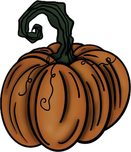 Pumpkin sticker