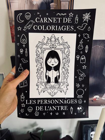 Carnet de coloriages - Les personnages de l’Antre