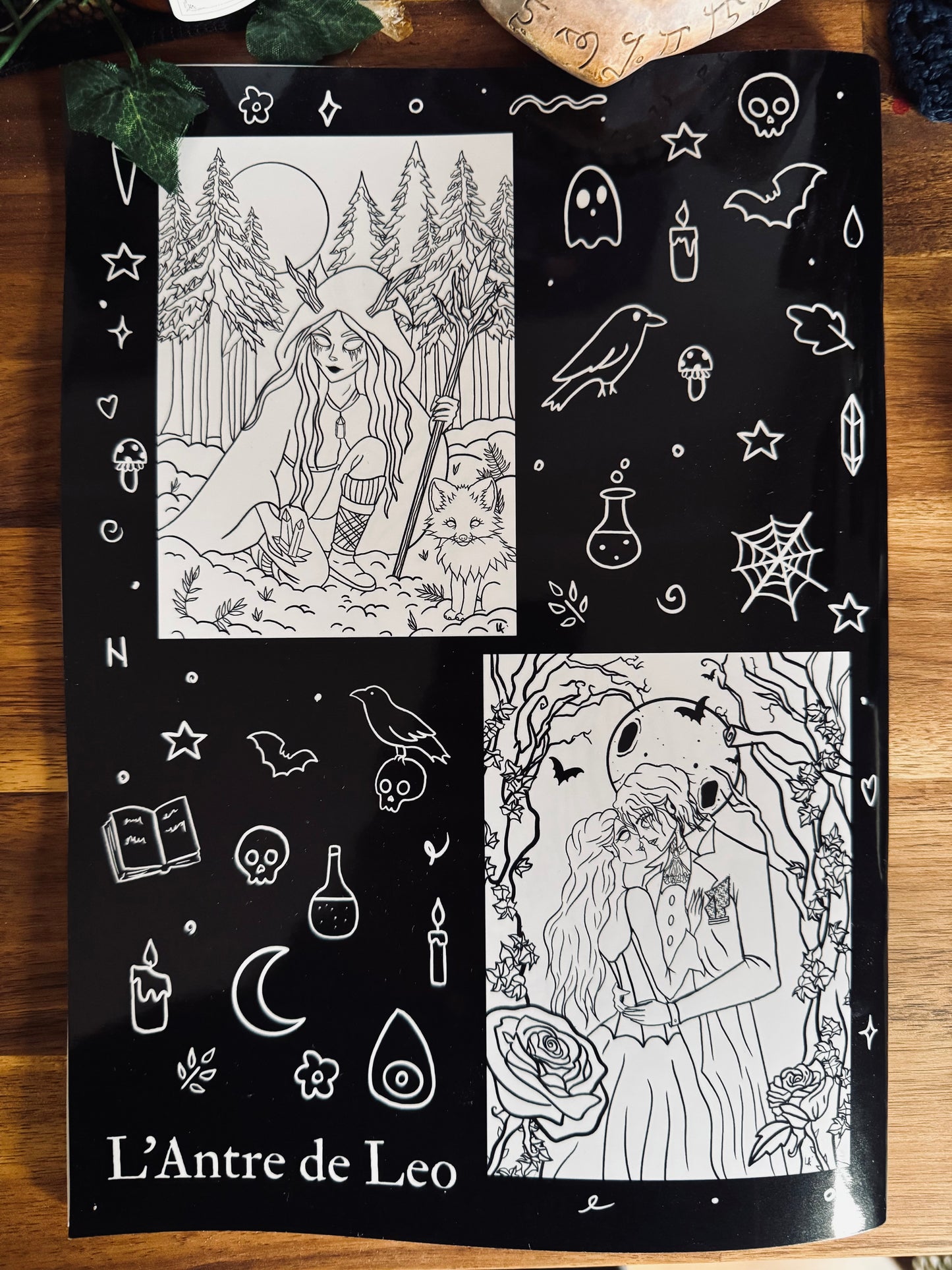 Carnet de coloriages - Les personnages de l’Antre