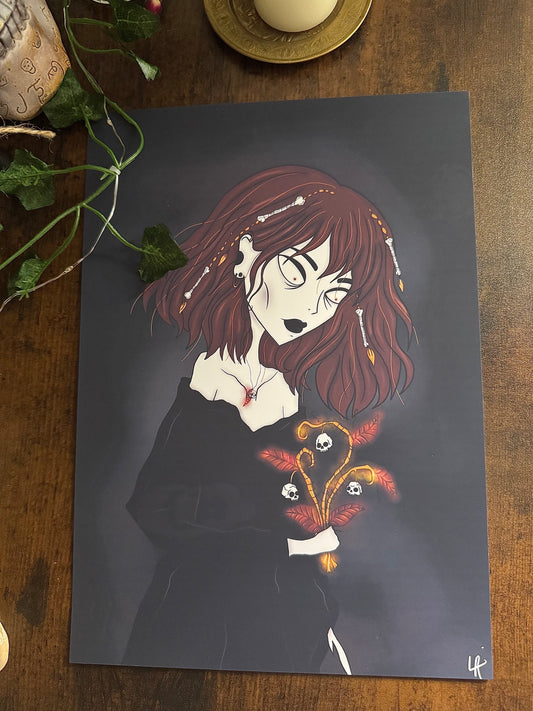 Illustration « Sorcière du printemps »