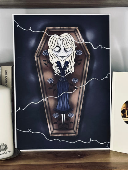 Illustration cercueil A4