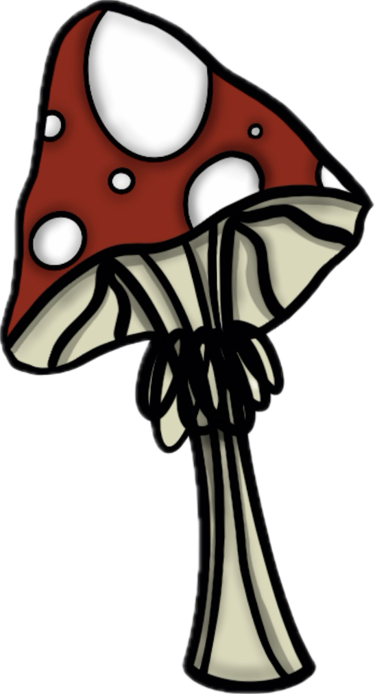 Mushroom sticker