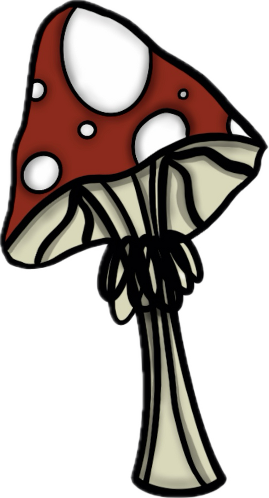 Mushroom sticker