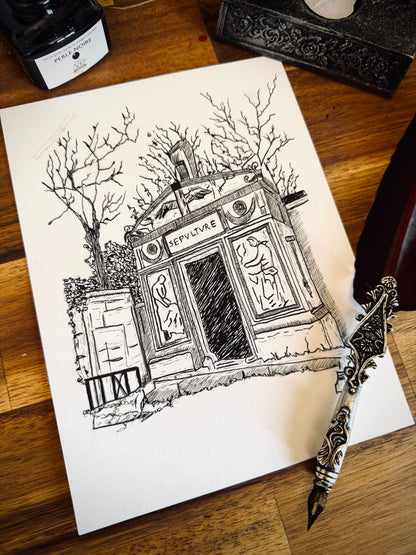 Dessin à la Plume - Père Lachaise I