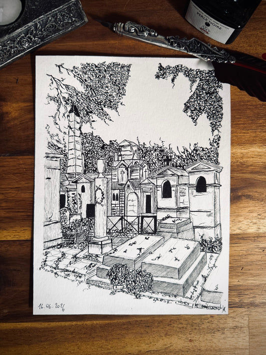 Dessin à la Plume - Père Lachaise II