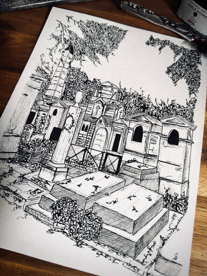 Dessin à la Plume - Père Lachaise II