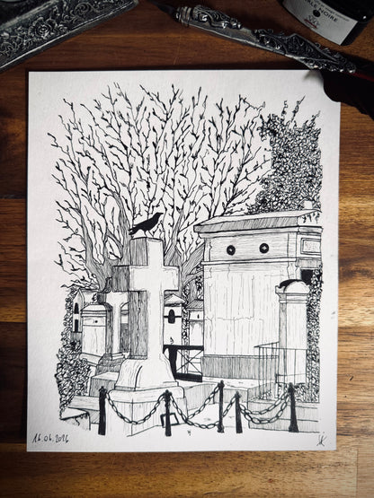 Dessin à la Plume - Père Lachaise III