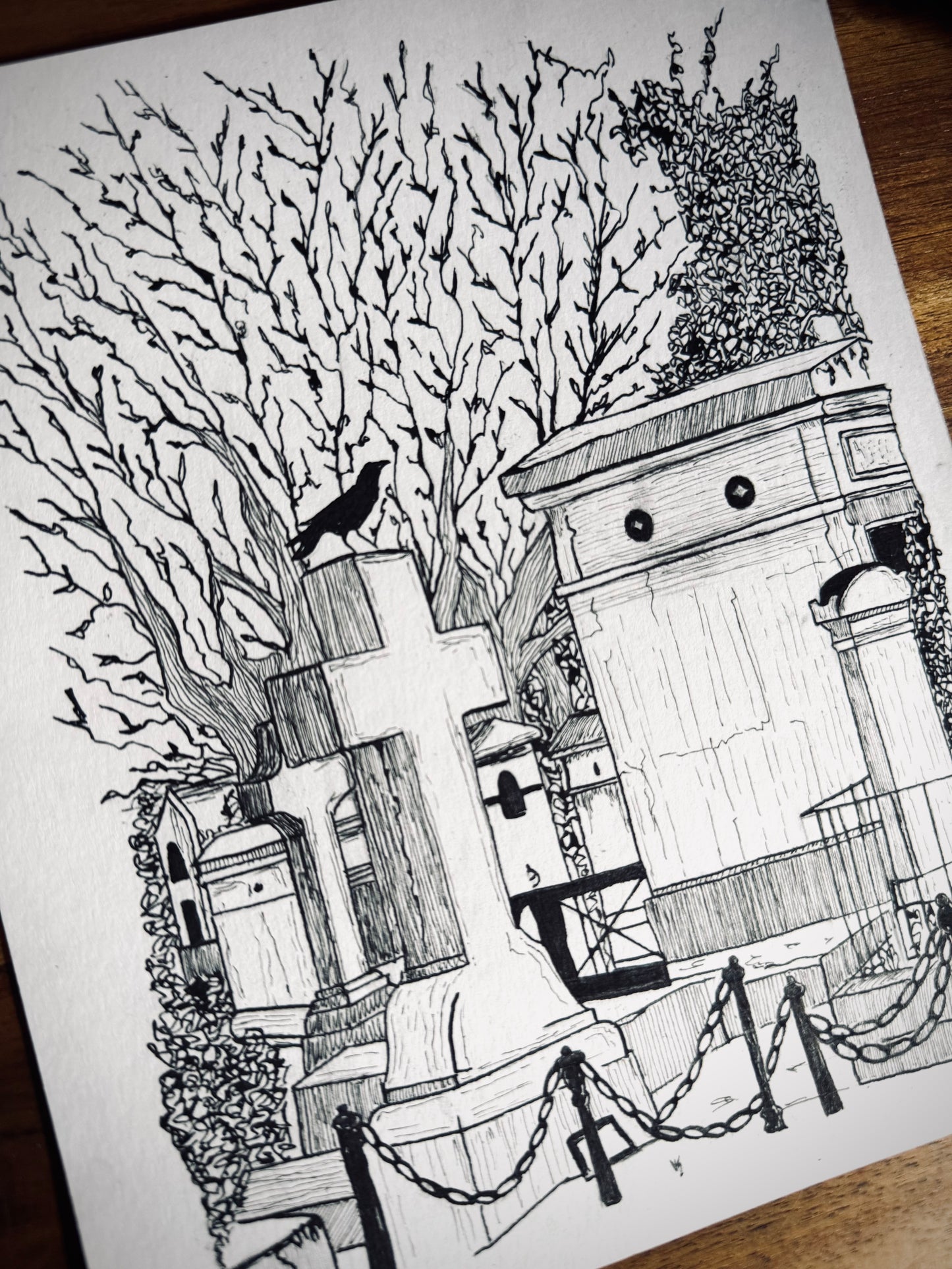 Dessin à la Plume - Père Lachaise III
