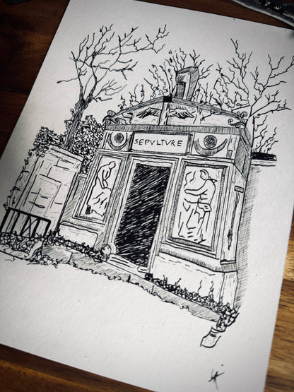 Dessin à la Plume - Père Lachaise I