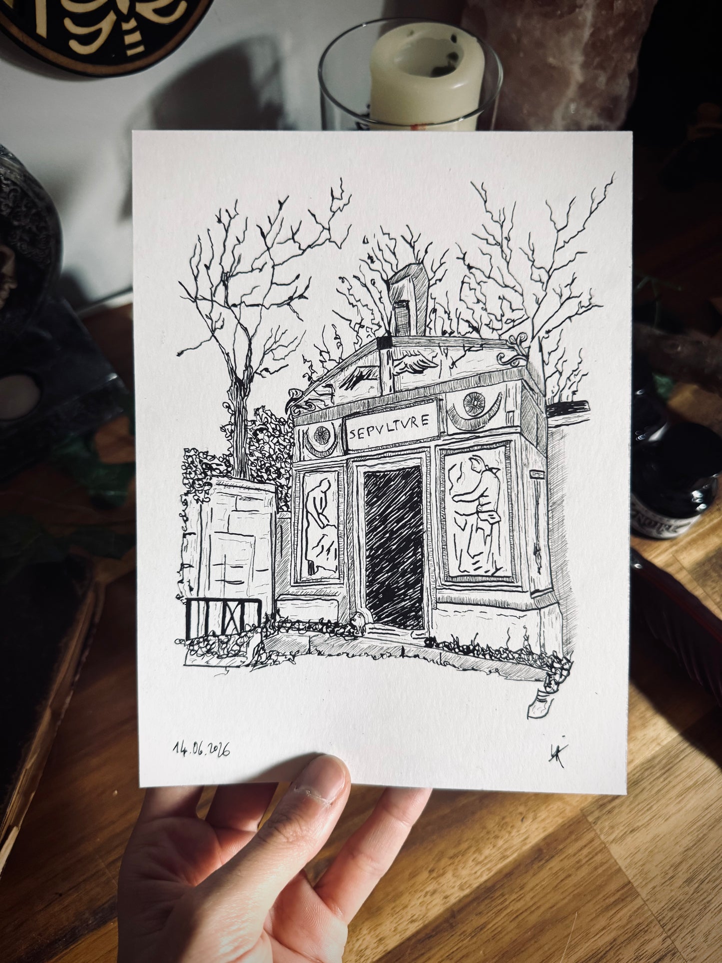 Dessin à la Plume - Père Lachaise I