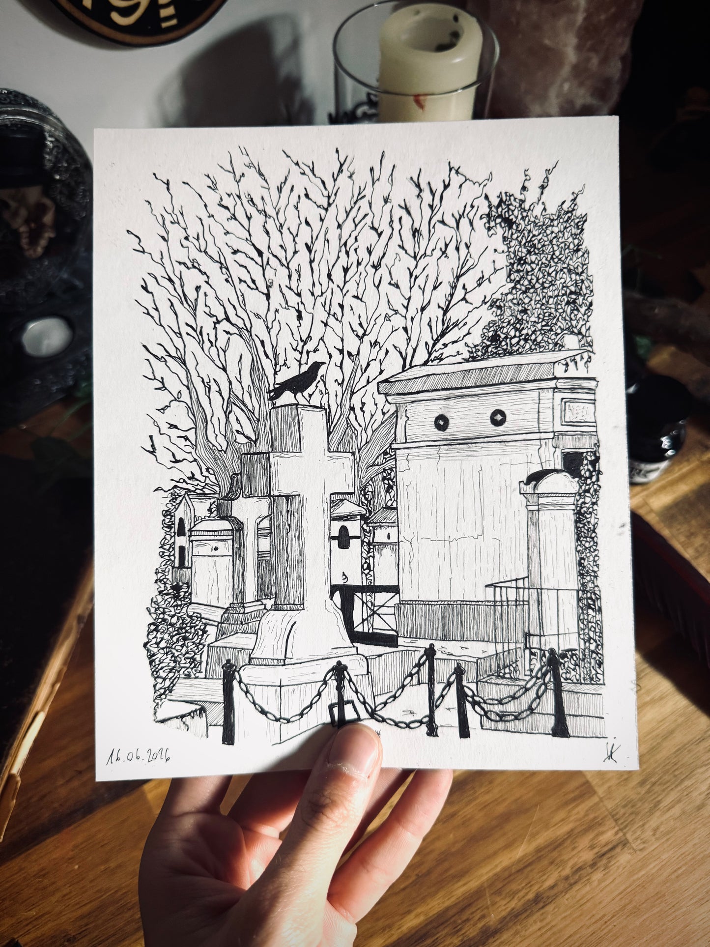Dessin à la Plume - Père Lachaise III