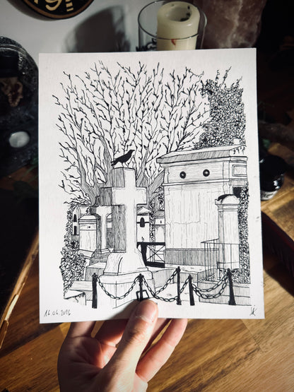 Dessin à la Plume - Père Lachaise III
