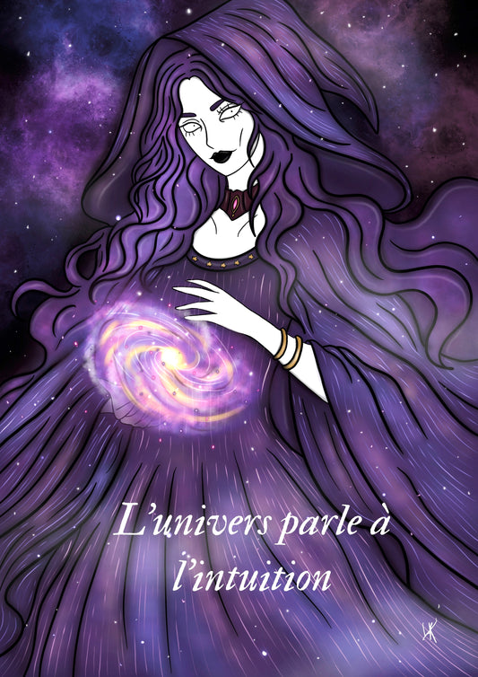 Illustration "Sorcière cosmique"