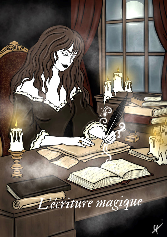 Illustration "Sorcière écrivaine"