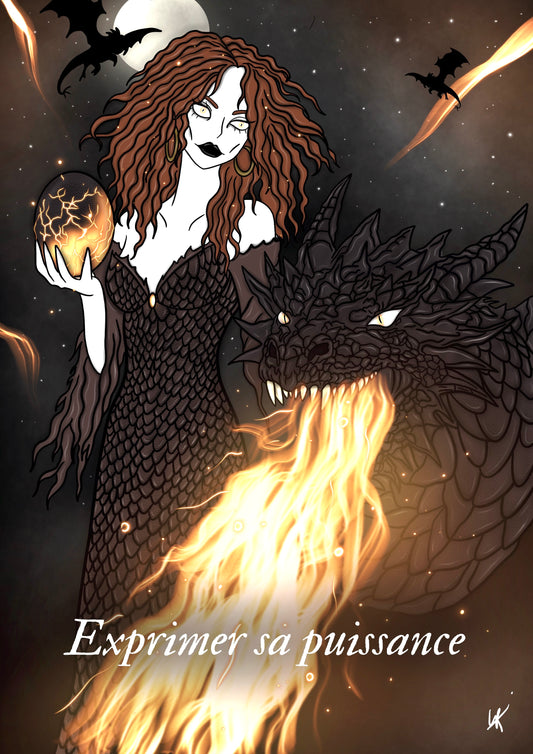 Illustration "Sorcière des dragons"