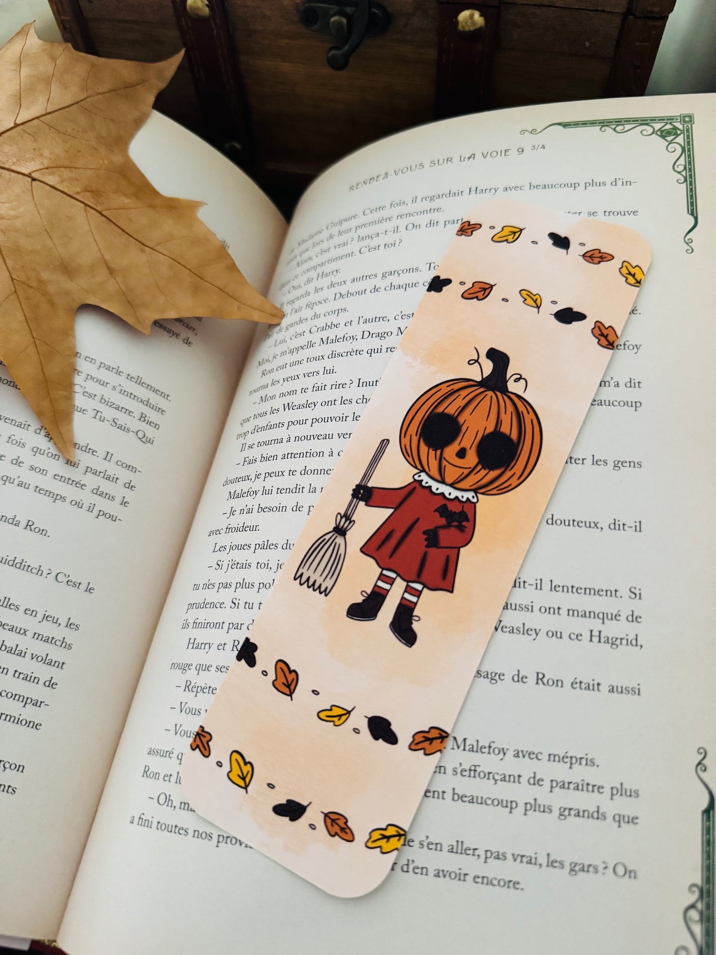 Marque-page "Citrouille d'automne"