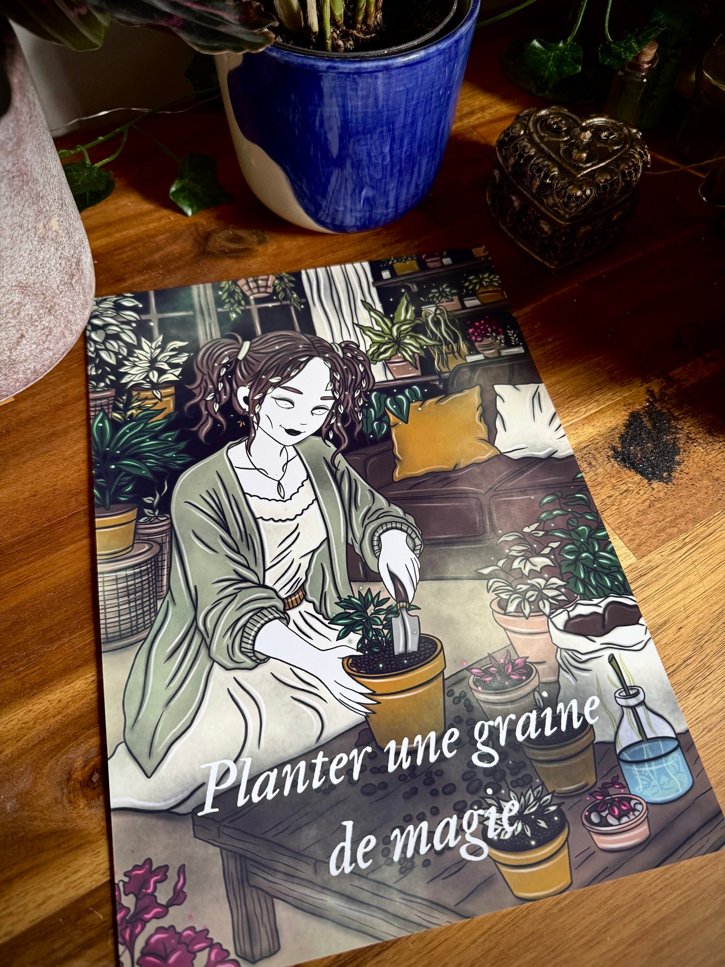 Illustration "Sorcière des plantes d'intérieur"