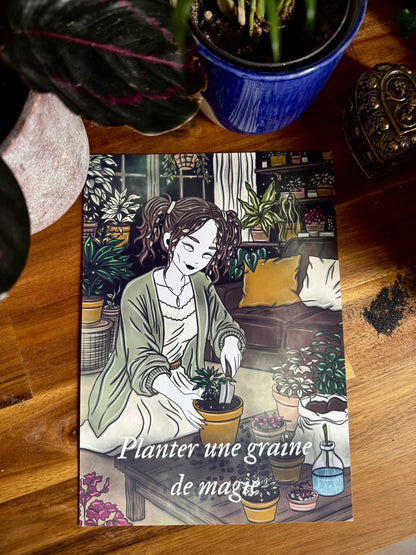 Illustration "Sorcière des plantes d'intérieur"