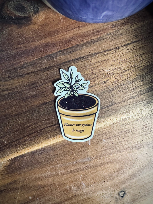 Sticker "Sorcière des plantes d'intérieur"