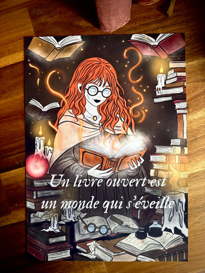 Illustration "Sorcière des livres"