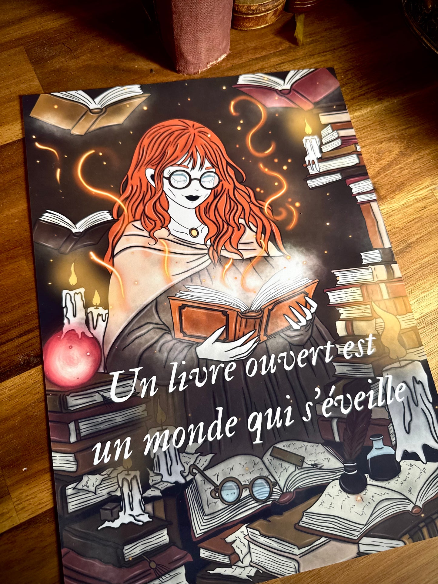 Illustration "Sorcière des livres"