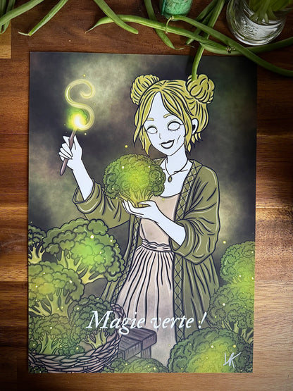 Illustration "Sorcière brocolis"