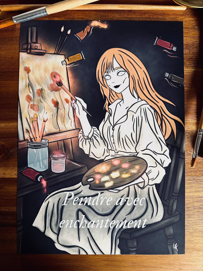 Illustration "Sorcière peintre"