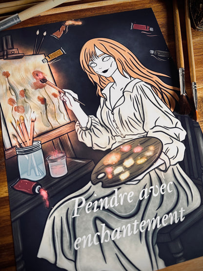 Illustration "Sorcière peintre"