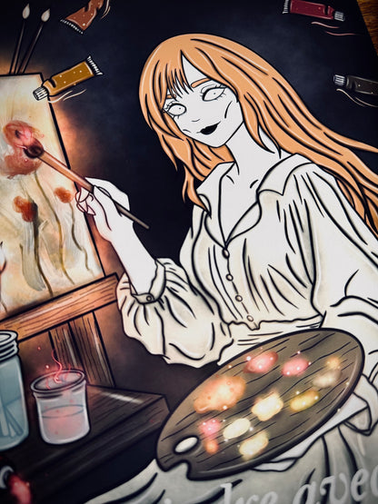Illustration "Sorcière peintre"