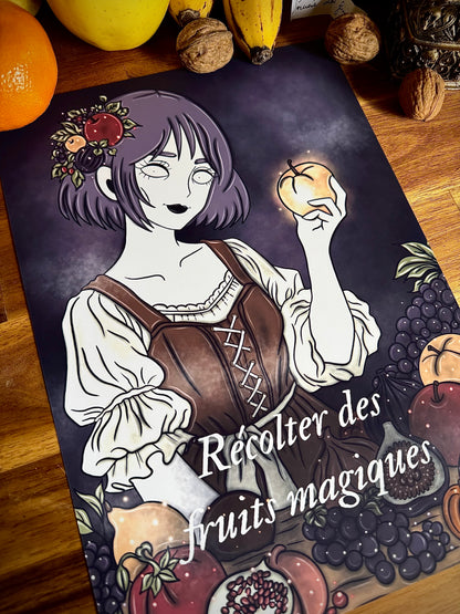 Illustration "Sorcière des fruits"