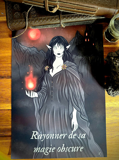 Illustration "Sorcière elfique"