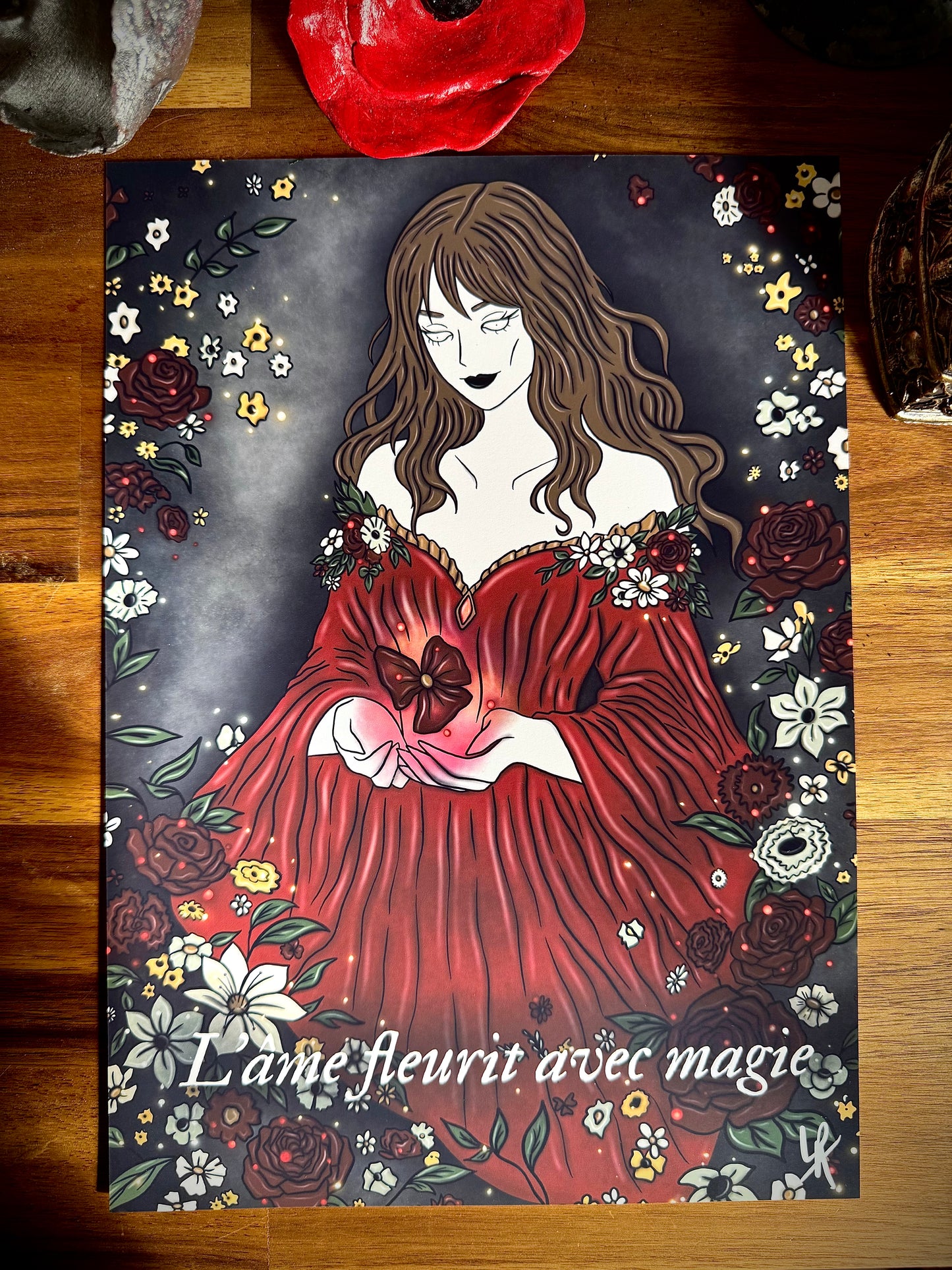 Illustration "Sorcière des fleurs"