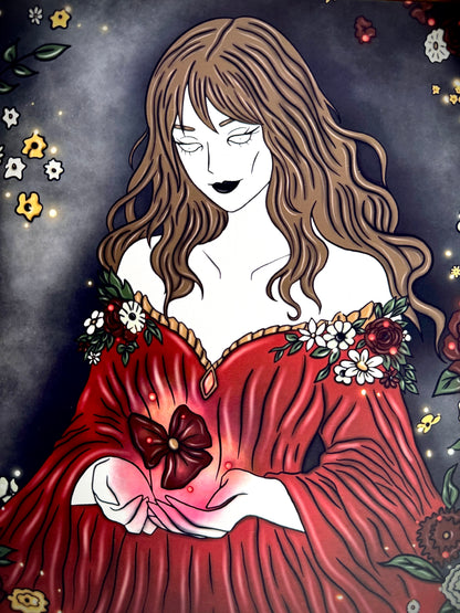 Illustration "Sorcière des fleurs"