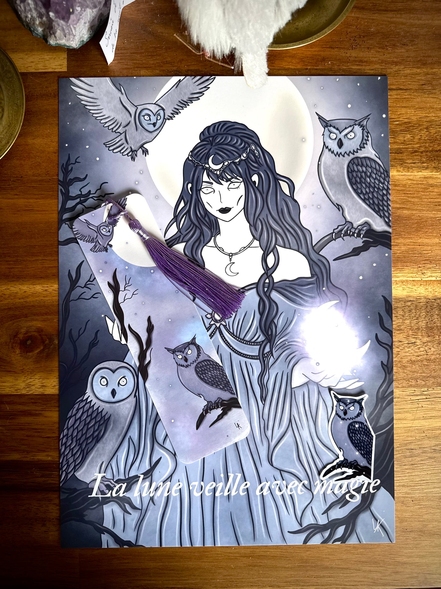 Lot "Sorcière de la lune et des chouettes"