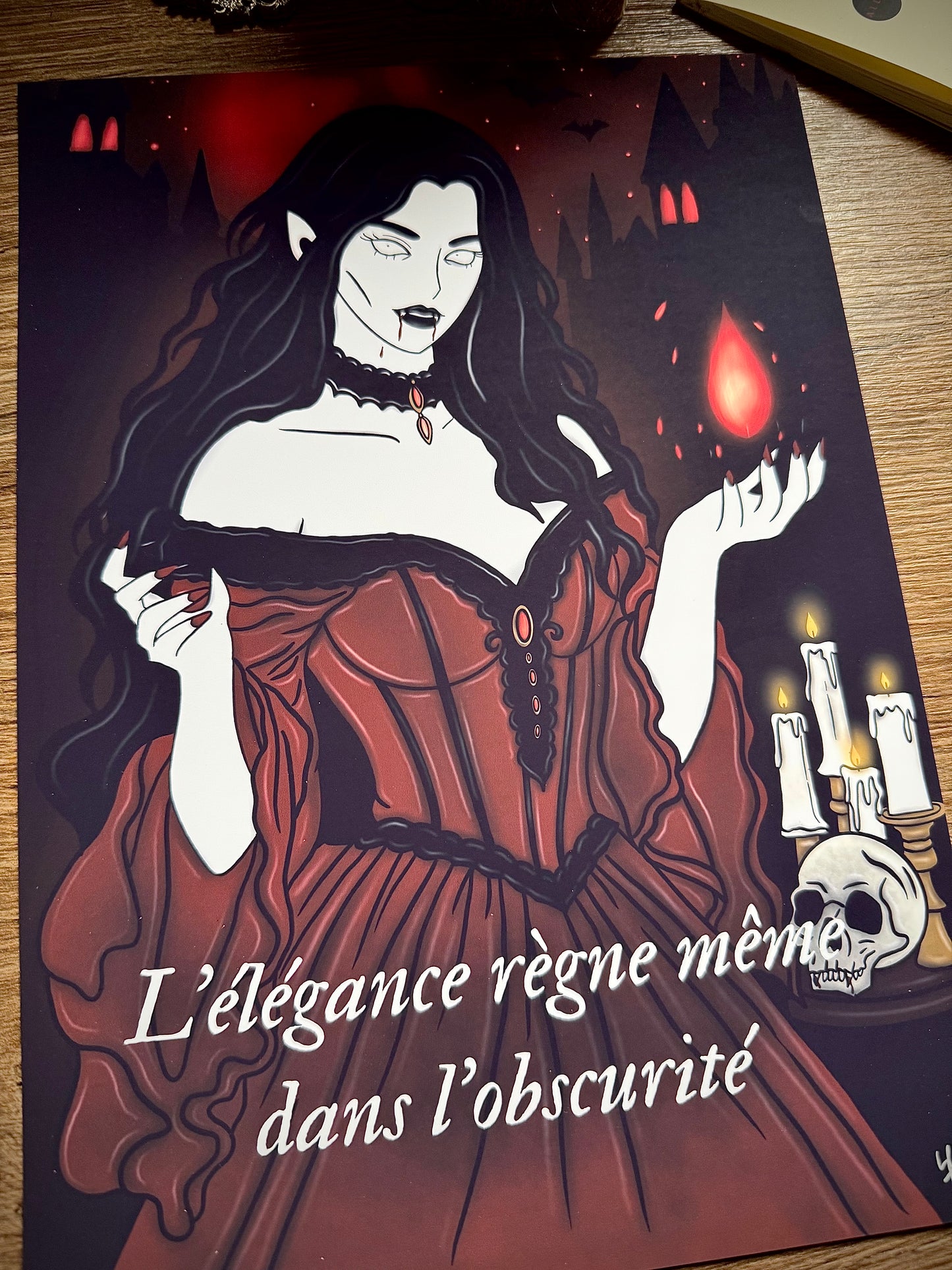 Illustration "Sorcière vampire"