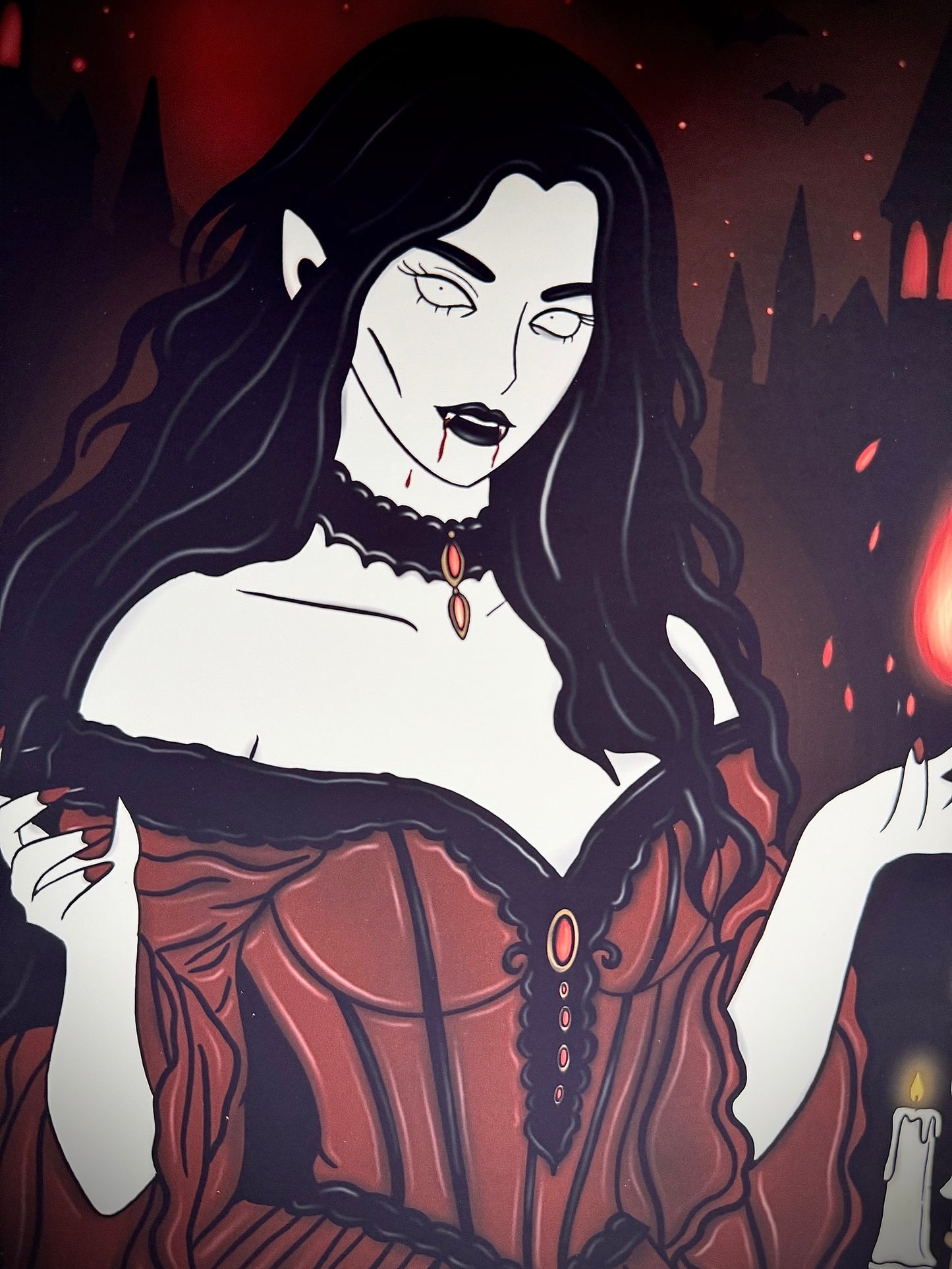 Illustration "Sorcière vampire"
