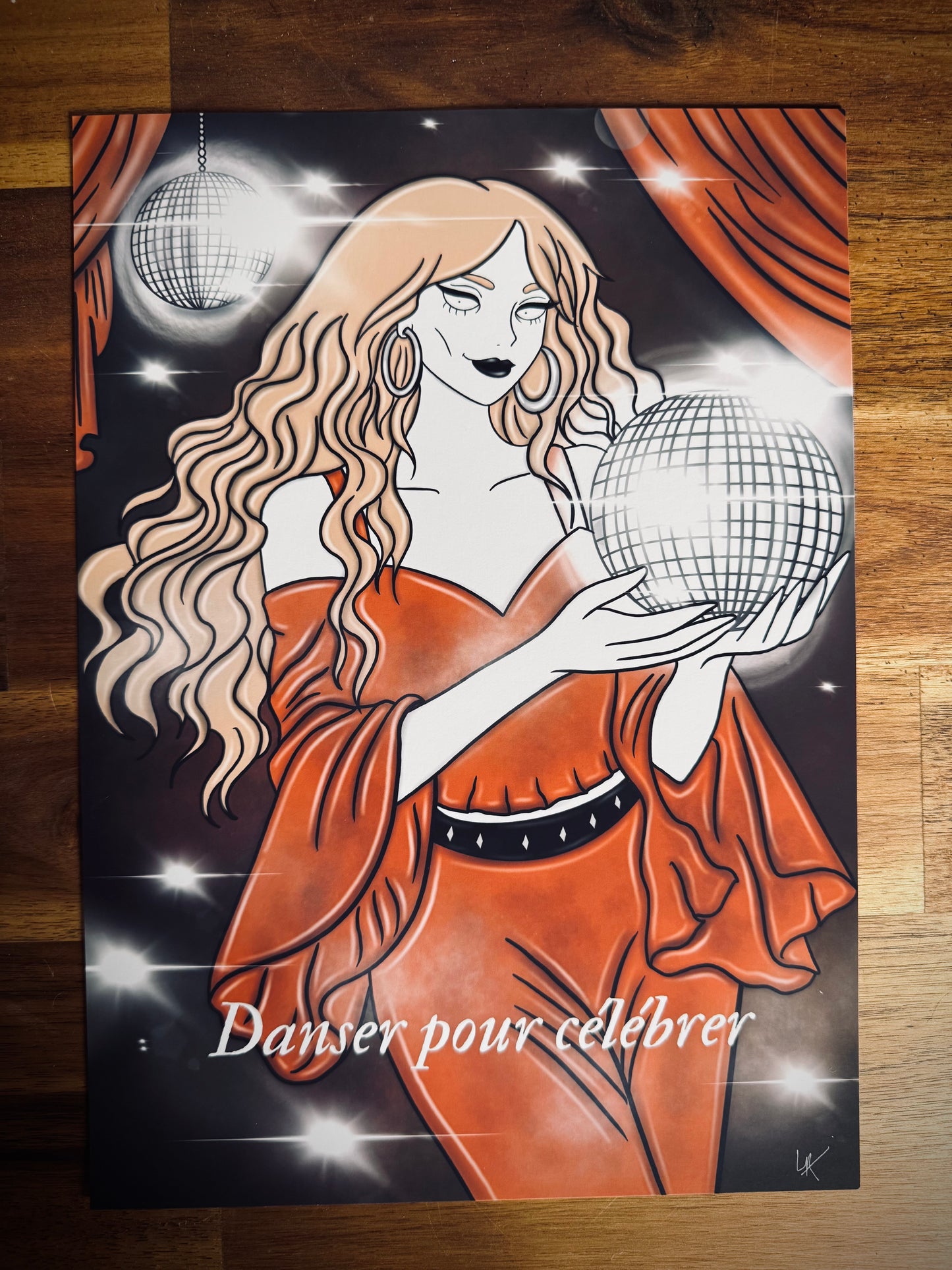 Illustration "Sorcière disco"