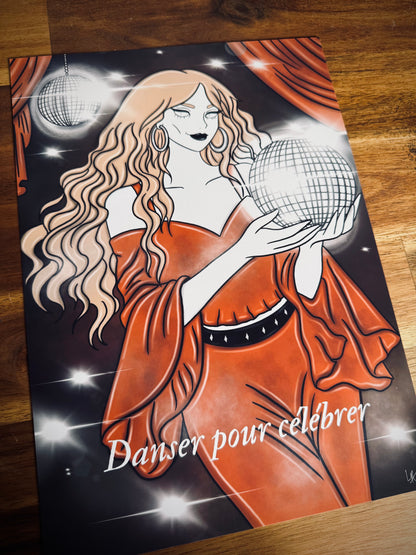 Illustration "Sorcière disco"