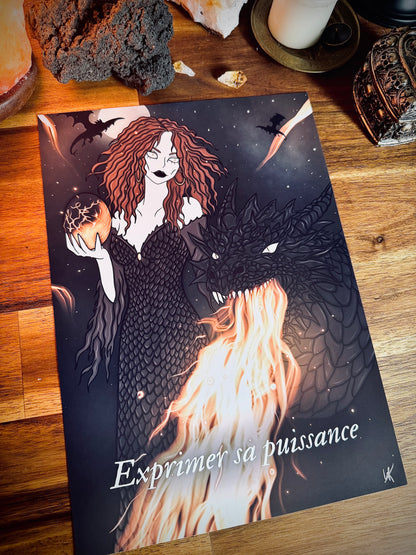 Illustration "Sorcière des dragons"