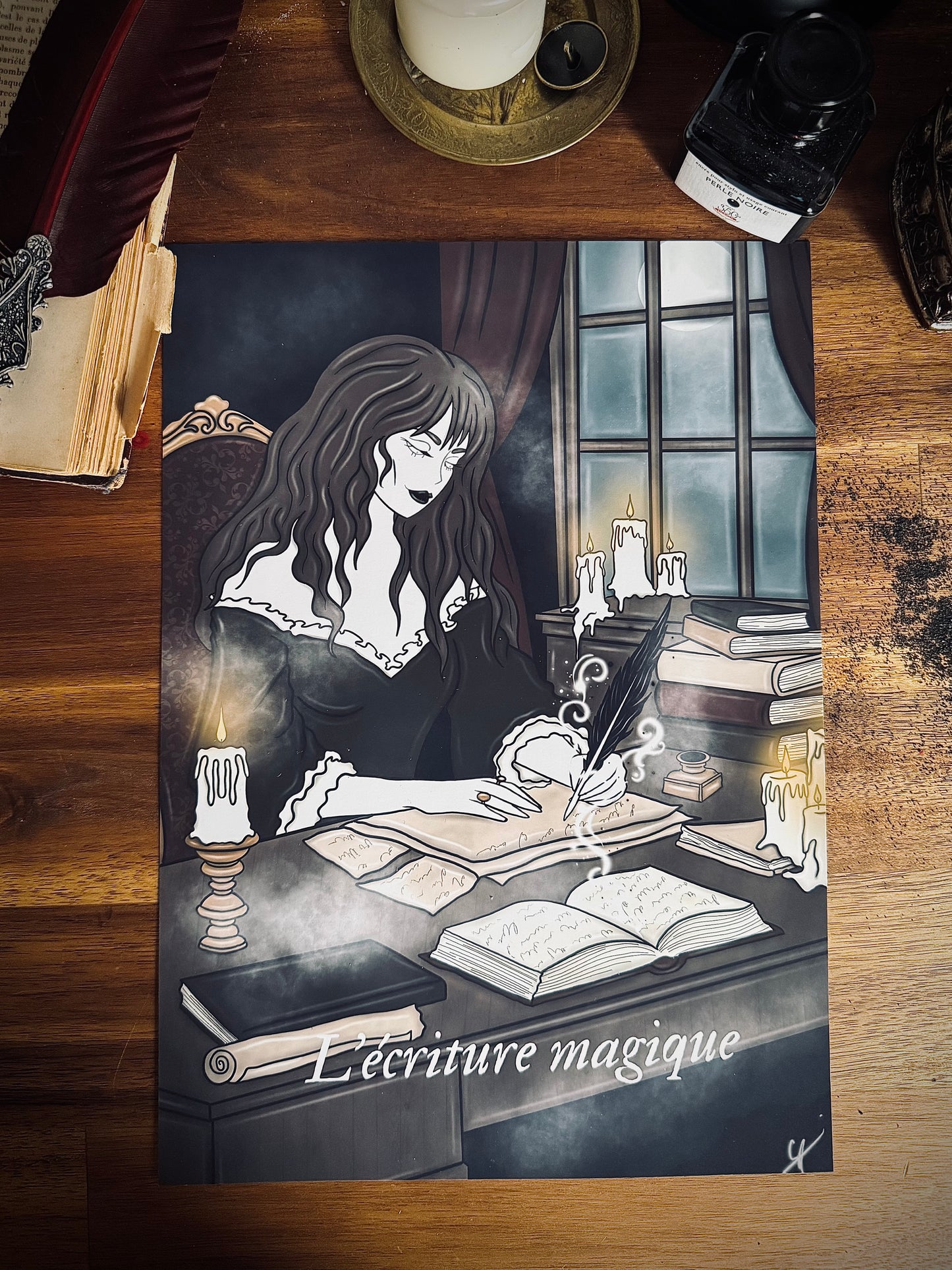 Illustration "Sorcière écrivaine"